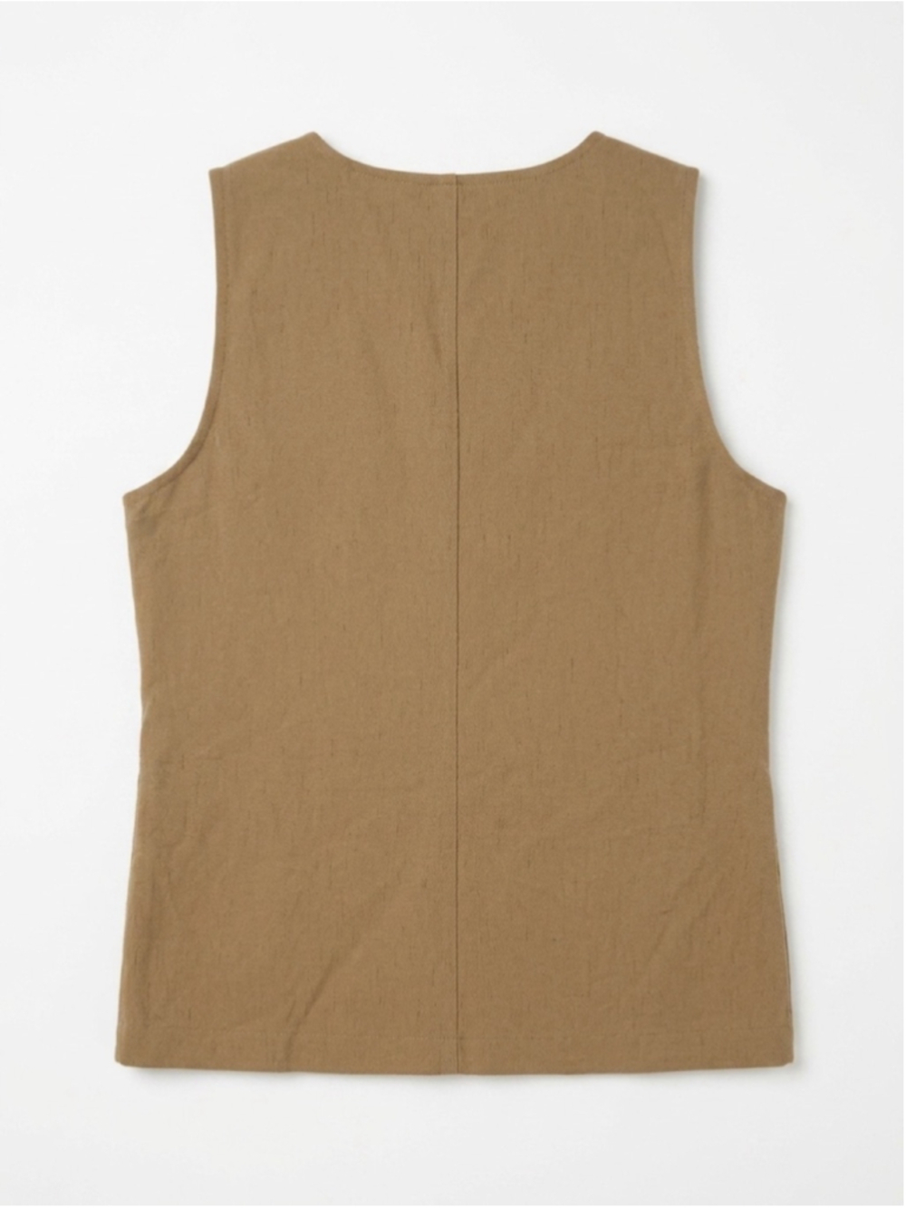 Automet Button-Front Vest in Brown - XL - Picture 3 of 4